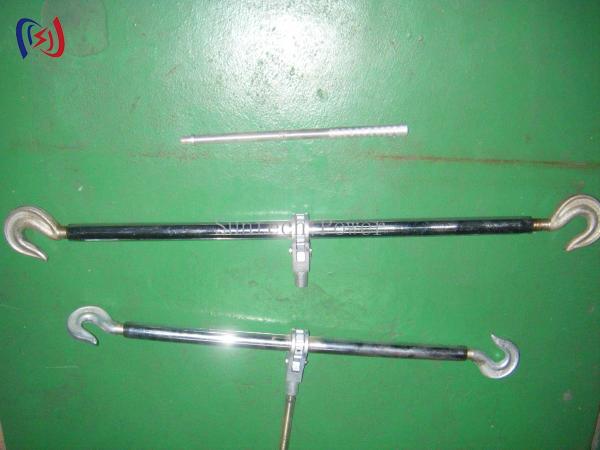 Heavy Duty Dual Hook Steel Turnbuckle For Power Line Tensioning And Support