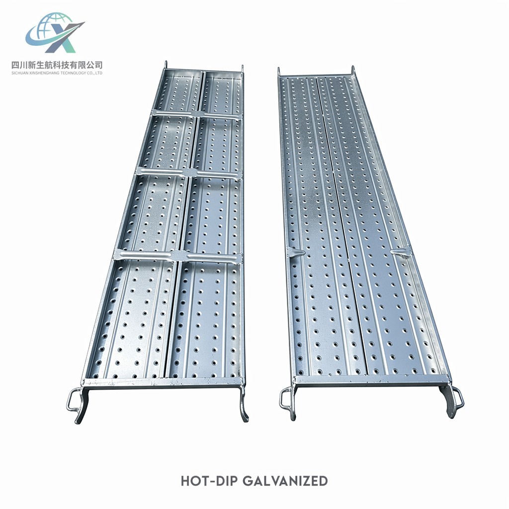 Durable Perforated Galvanized Steel Catwalk Anti Slip For Ringlock Scaffolding Tower