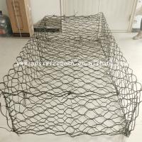 El doble torció el hexágono llenado piedra galvanizado los 6x8cm de las jaulas de las cestas de Gabion que prevenía la fractura de la roca