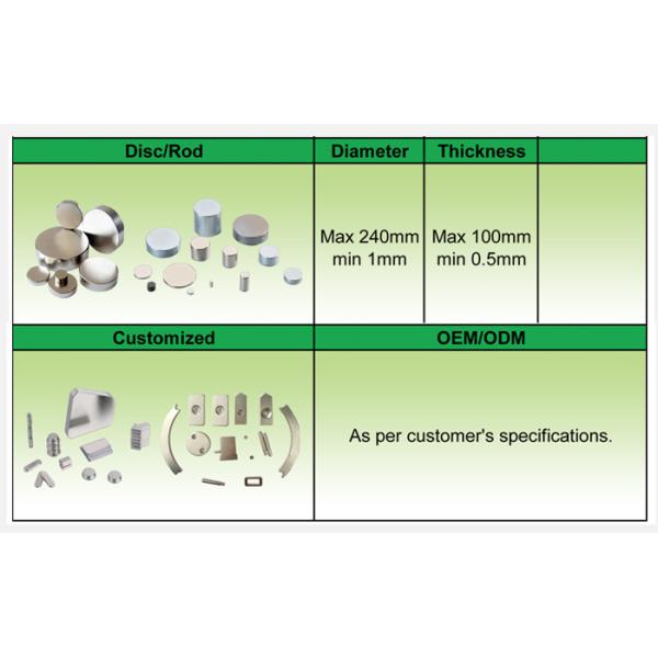 Super Strong Neodymium Magnets N52 Grade , Disc Permanent Magnet , neodymium n52 magnets