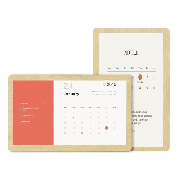 Qtenboard FHD Smart Calendar Display with Android 11 OS and Wall Mounted Design for Offices and Schools