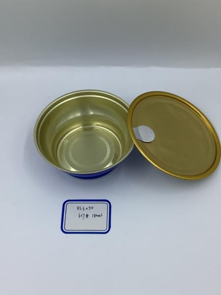 180ml Two Piece Aluminum Foil Bowl 83.3mm×50mm Corrosion Proof Temperature Resistance