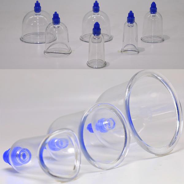 Transparent Professional Chinese Acupoint PC Cupping Set for Sterilizing and Massage