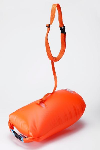 Inflatable Swimming Buoy - safety swimming buoy waterproof phone case, 2 LED lights (night visibility) and whistle - por