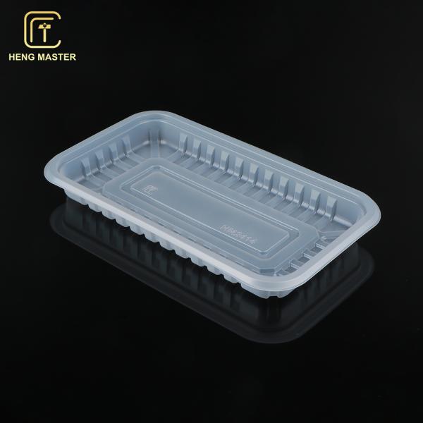 White Transparent Supermarket Disposable Fruit Tray PP Plastic
