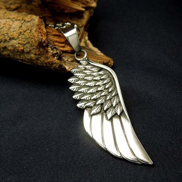 Fashion Necklace with Angel Wings Pendant Vintage Old Jewelry(SP203)