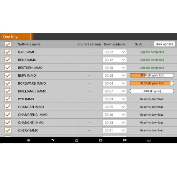 DP de OBDSTAR X300 mais a programação completa do ECU do apoio da versão do auto programador chave do pacote de X300 PAD2 C
