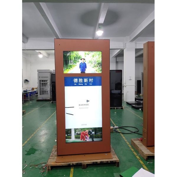 55-inch vertical waterproof high-brightness electronic bus stop sign outdoor lcd monitor for shopping malls