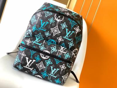 Verde multicolorido do saco dos grafittis de Brand Backpack LV do desenhista da descoberta