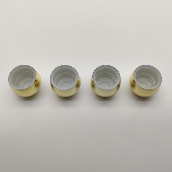 13MM Electroplated Ball Shape Hand Sanitizer Bottle With Screw Lock