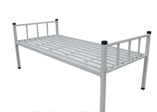 Electrostatic Coating Metal Frame Single Bed All Iron 12inch Gap