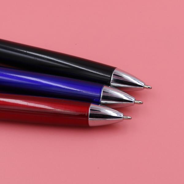 Metal Thick Barrel Ballpoint Pen Customized Logo 1.0mm Twist Type Business Ball Pen