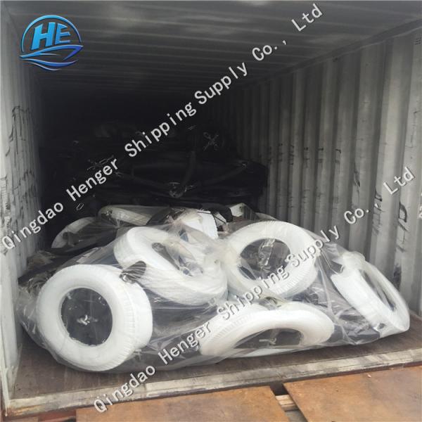 1.7*3m Standard Deflatable Pneumatic Rubber Fender White Tyres For Boat And Ship