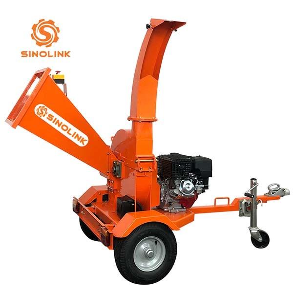 Petrol Disk Wood Chipper Leaf Mulcher 13.5hp 14Hp 15Hp ATV Small Branch Shredder