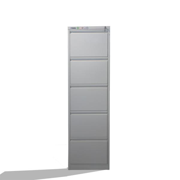 Documents Metal Vertical Filing Cabinet 5 Drawer With Plastic Handle