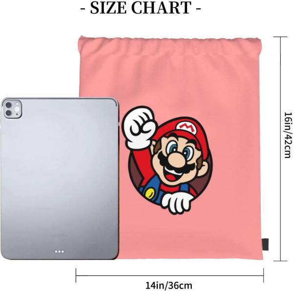 Gym Yoga Sports Pink Drawstring Bag Backpack Anime Cartoon Lightweight For Men Women