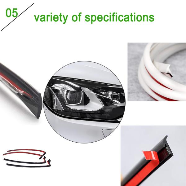 Резиновые аксессуары Автомобильные лампы Резиновые детали 3м Резиновые звуконепроницаемые пылезащитные уплотнительные ленты для автомобилей