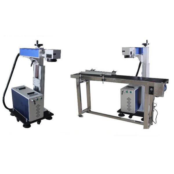 Машина маркировки лазера волокна с печатной машиной летая лазера конвейерной ленты подходящей