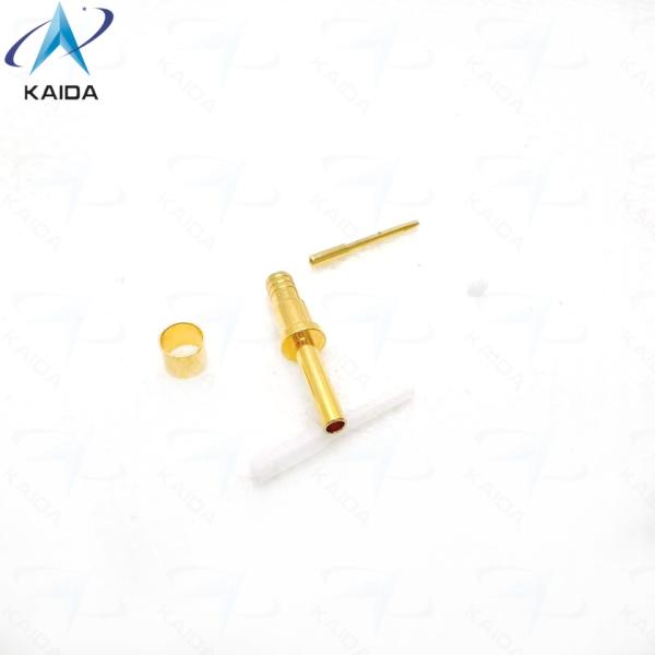 Insulated Crimp Type D38999 Series Copper Alloy Connectors for Heavy-Duty Applications.16# Coax Male Contacts.Amphenol&Souriau