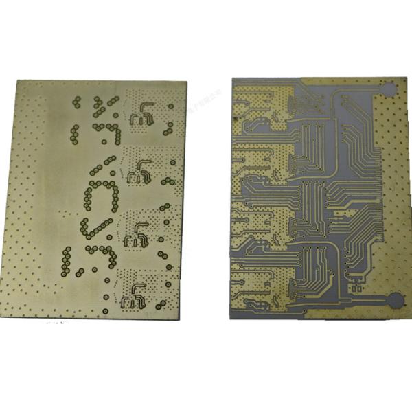 4003 Rogers PCB Yellow Solder Mask , Double sided PCB Aerospace Industries Sample