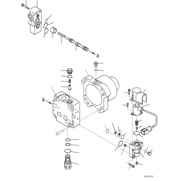 moteur du ventilateur 7087S00550 pour le chargeur WA430-6 WA470-6 WA450-6 de roue