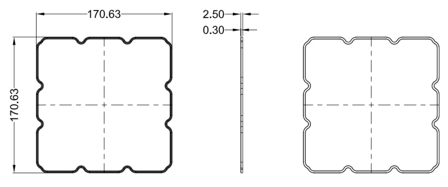 Модуль оптически объектива ТИПА 2 пункты СИД 112 частей 175x175mm для СИД 3030 SMD