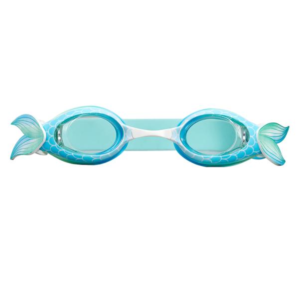 Gafas de natación para niños con protección UV, miopía electrochapada antivaho, correa ajustable y visión curva 3D