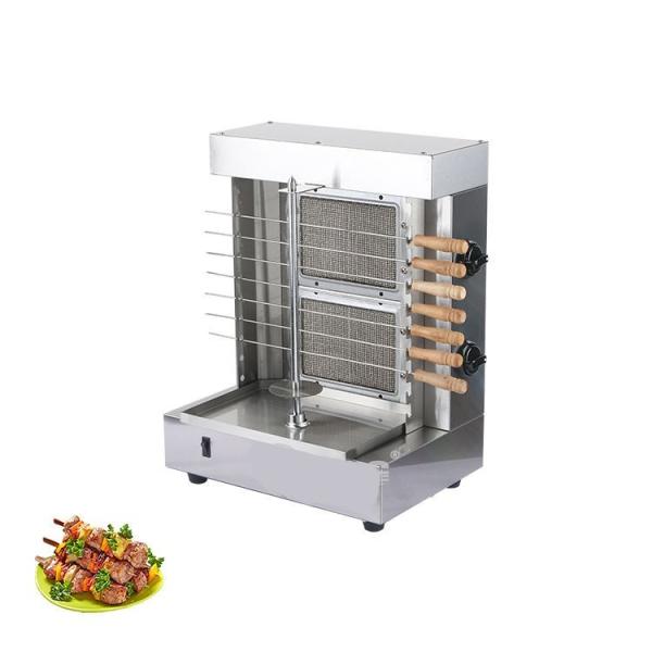 Fornos de churrasco rotativos de aço inoxidável com 2 queimadores e fornos inclinados