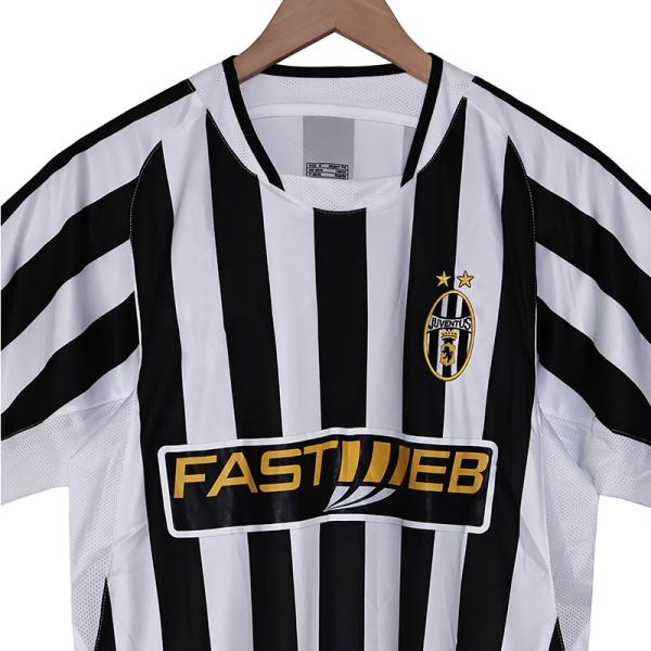 Juventus 2003 Home Retro Custom Football Jerseys Piero Era Zebra Symbolizes Faith