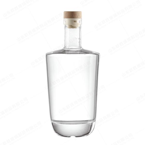 Garrafa Brandy Gin Rum Tequila Vodka Espíritos Botelha com tampa 750 ml Material do corpo Vidro