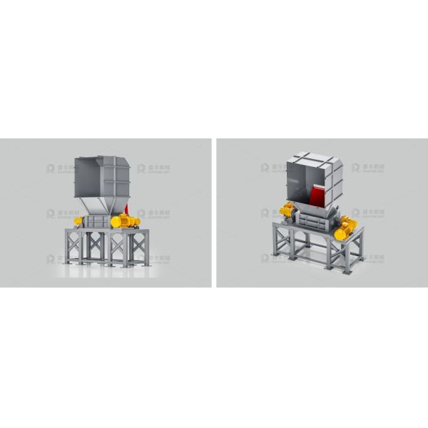 Two Shaft Industrial Plastic Shredder Heavy Duty Plastic Grinder For Recycling