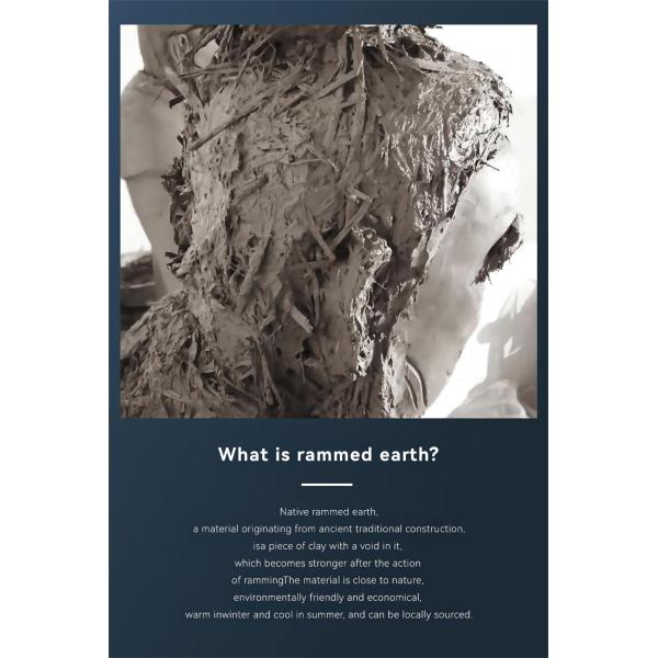 State Powder Coating Custom Natural Pastoral Style Soil Clay Straw Mud Wall Art Paint