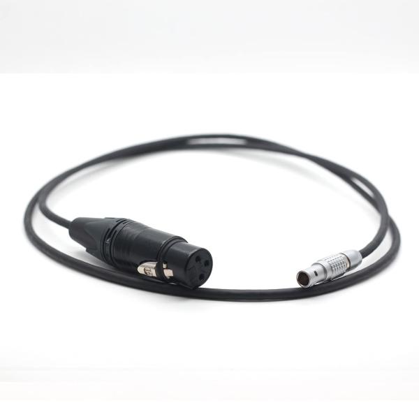 25 Inches Arri Alexa Mini Audio Cable XLR 3 Pin To 2 Keying 0B 6 Pin Male