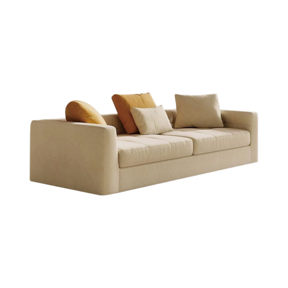 Modern Rectangle Shape Sectional Sofa Set Modern Minimalist White Modular Sectional Sofa Set for Hotel Villa Living Room