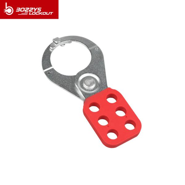 6 Hooks Steel Lockout Hasp Anti Rust Vinyl Resin Insulating