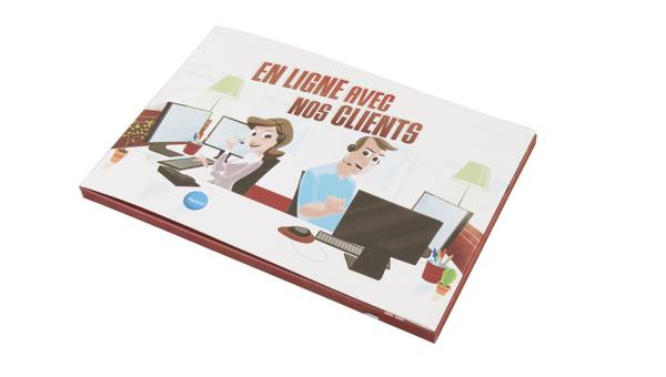 White Color Hard Cover Lcd Video Brochure Print Marketing And Digital Marketing Tool