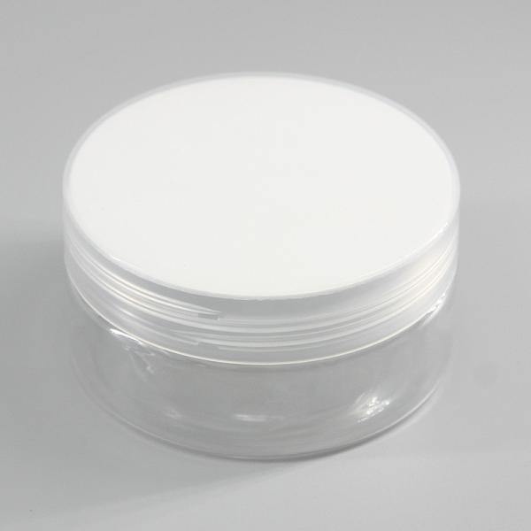 PET Cylinder 100ml Empty Transparent Cosmetic Jars