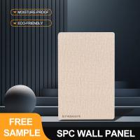 Panneaux muraux SPC personnalisables en pierre plastique composite écologique simple décor moderne Panneaux muraux pour salle de bain