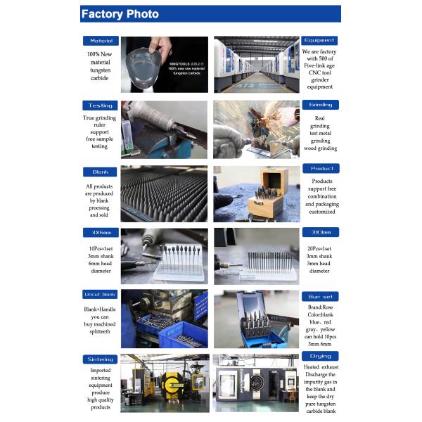 Набор высокоточного резки вольфрамового карбида для шлифования полировки
