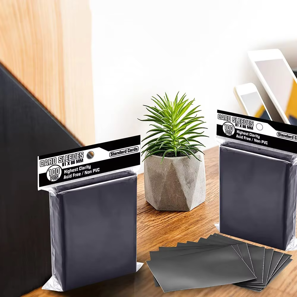 Hot Selling Durable Transparent Matte Waterproof Dustproof Game Cards Protection Sleeve Card Sleeve