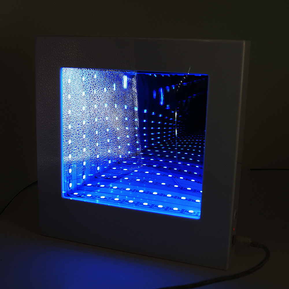 400x400mm Acrylic Modern Infinity Mirror Minimalist 2 In 1 With Cutting Service