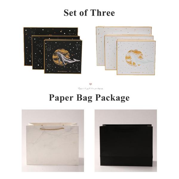 Custom Rigid Shoulder Box , 2 Piece Boxes With Shredded Paper 29*21*9.5cm