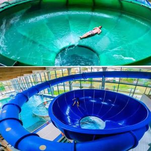 Water Park Space Bowl Slide Commercial Family Raft Water Slide Glassfiber 304 SS