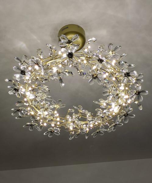 Crystal Chandelier LED Home Decor Lamp Round Flower Creative Design tree branch chandelier(WH-CY-232)