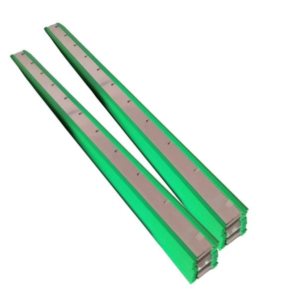 Green Color SM102 CD102 Compatible Rubber Wash Up Blade with Polyurethane/Rubber