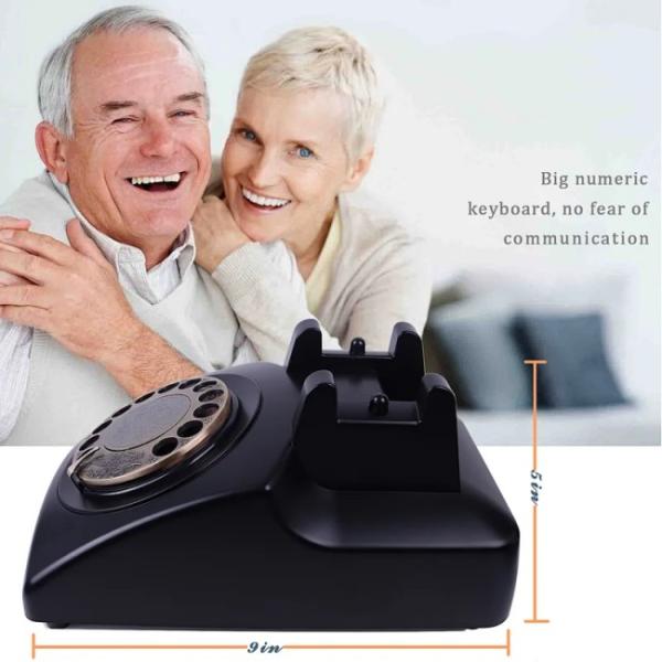 Wired LAN Corded Landline Phone Old Style Vintage Wall Telephone