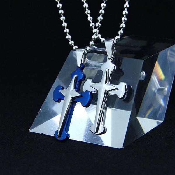 Fashion Top Trendy Stainless Steel Cross Necklace Pendant LPC271