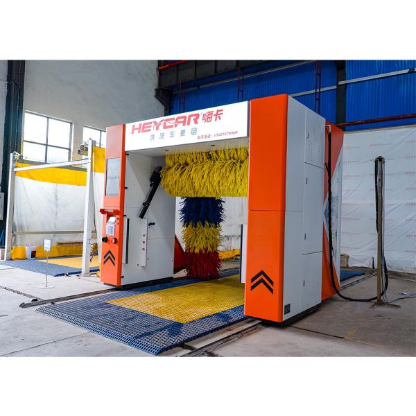 Car Cleaning 368*230*285cm Full Automatic Rollover Car Wash Machine Equipment with Style and 3 Brush System