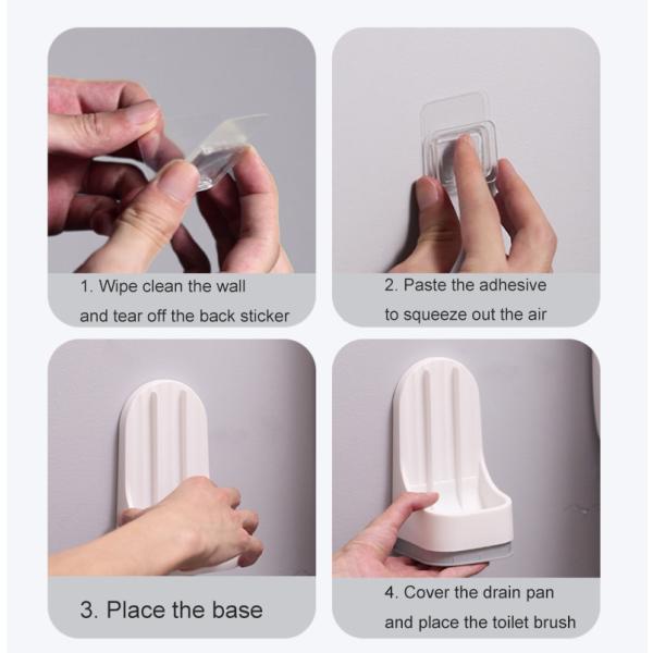 Устойчивый силикон щетки чистки шара туалета 90x4cm с набором держателя