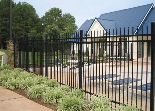 Professional Square Tubular Picket Fence For Automatic Security Gates